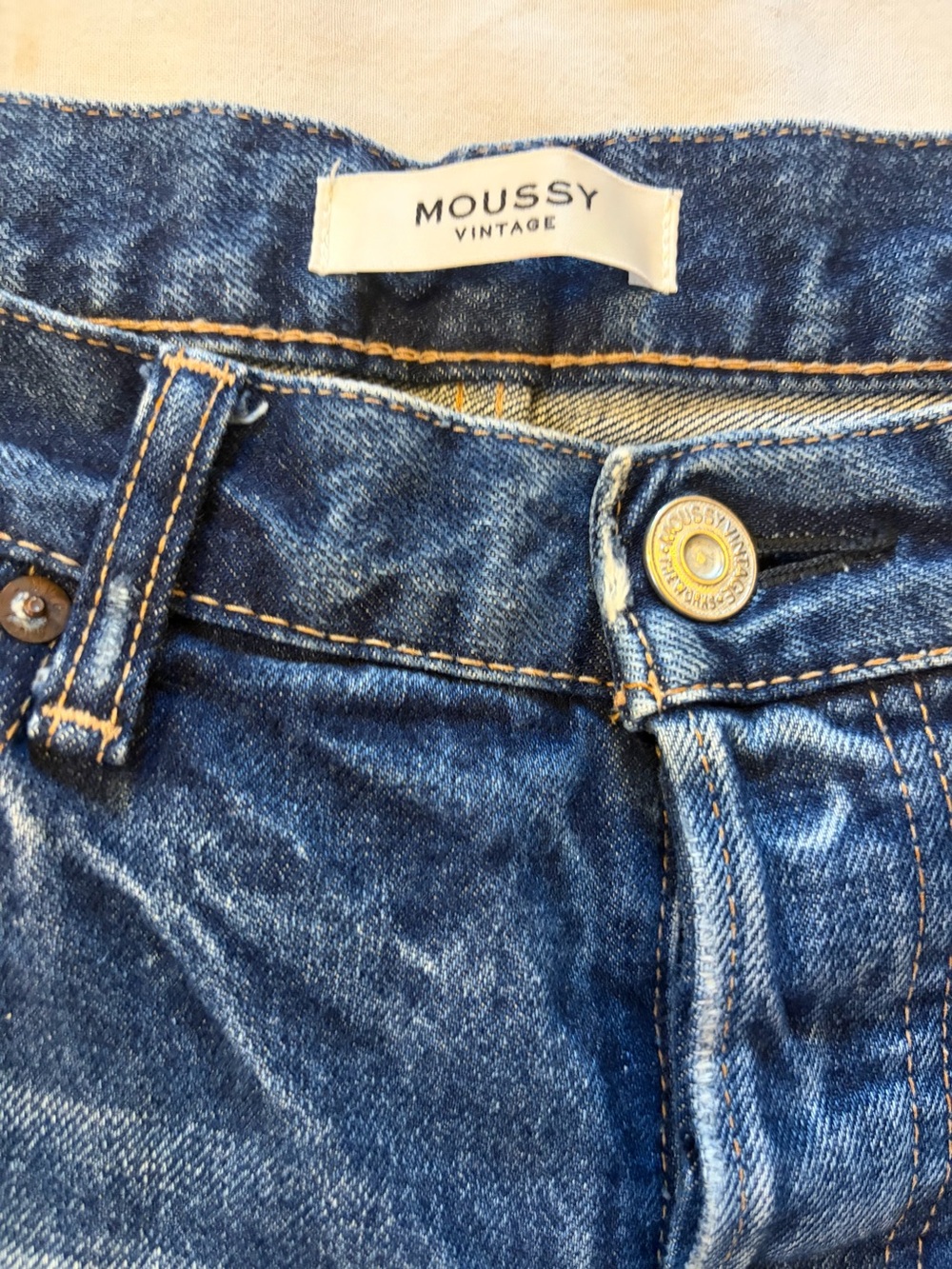 Moussy Vintage Women’s Ankle Crop Jeans in Blue Denim